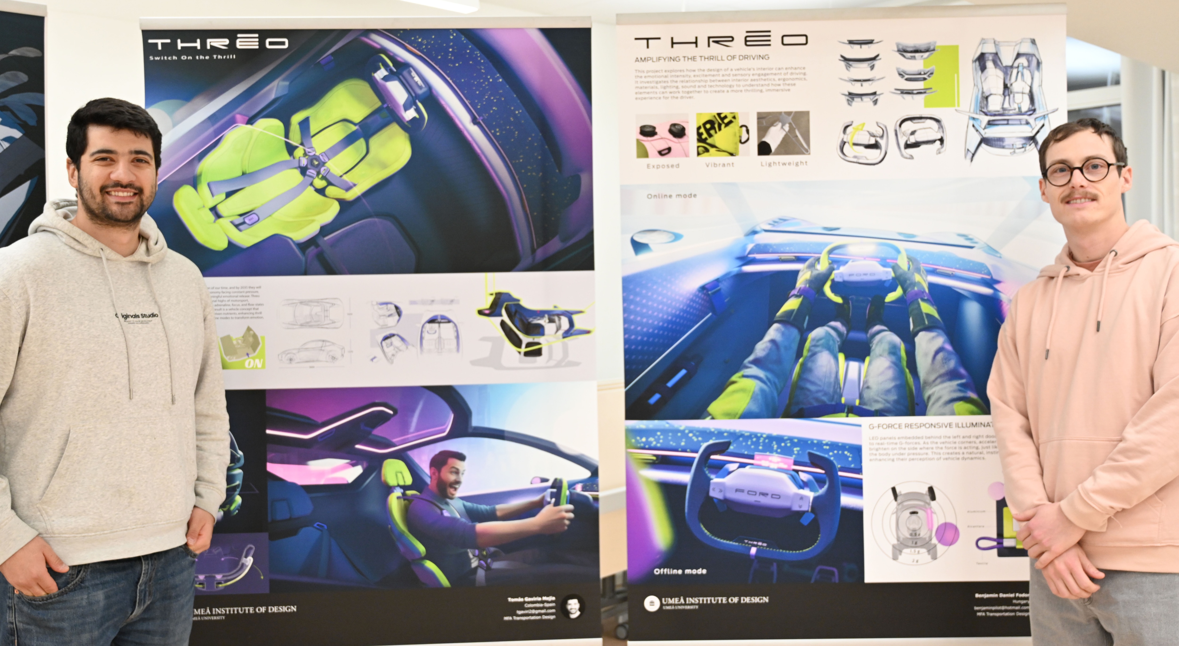 Designers: Tomás Gaviria Mejia and Benjamin Daniel Fodor, MFA Transportation Design, UID